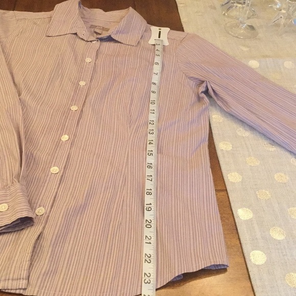 J. JILL - Button-Front Stretch Blouse - Picture 4 of 6